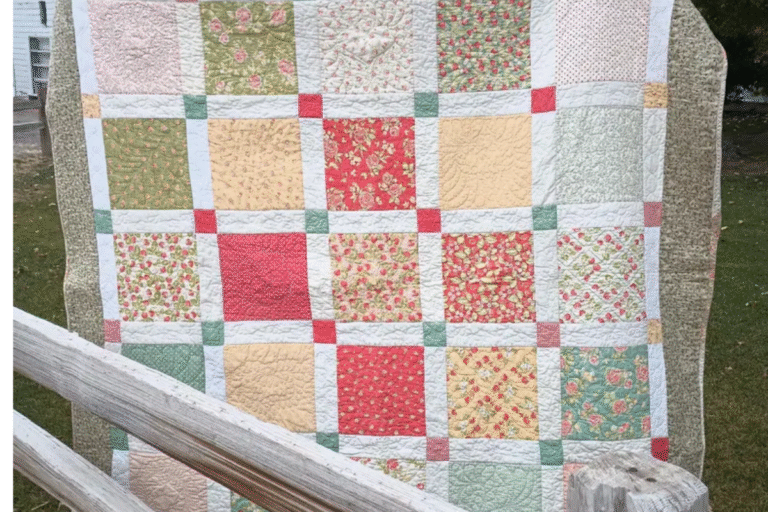 brightly colored layer cake quilt pattern