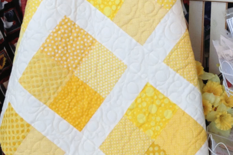 yellow quilt pattern