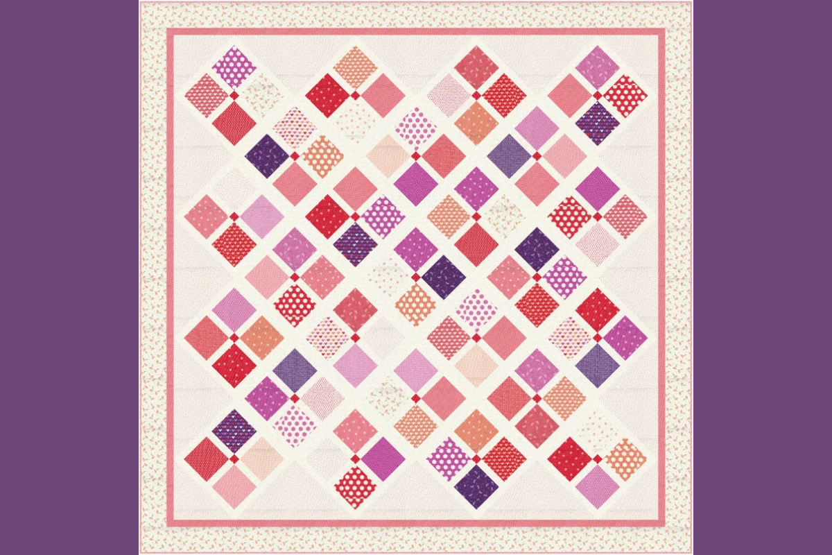 Easy 4 Patch Quilt Pattern - Quilt Binding Calculator