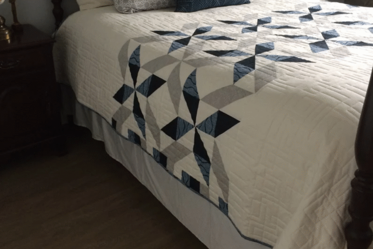 blue and grey queen quilt pattern