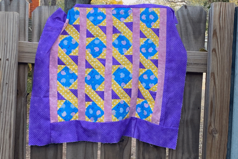 Baby Quilt Pattern With Diamonds